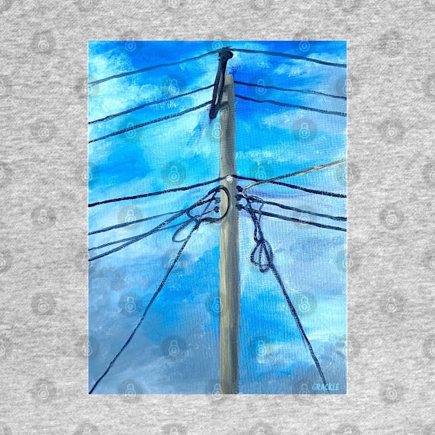 Sunny Telephone Pole by Jan Grackle